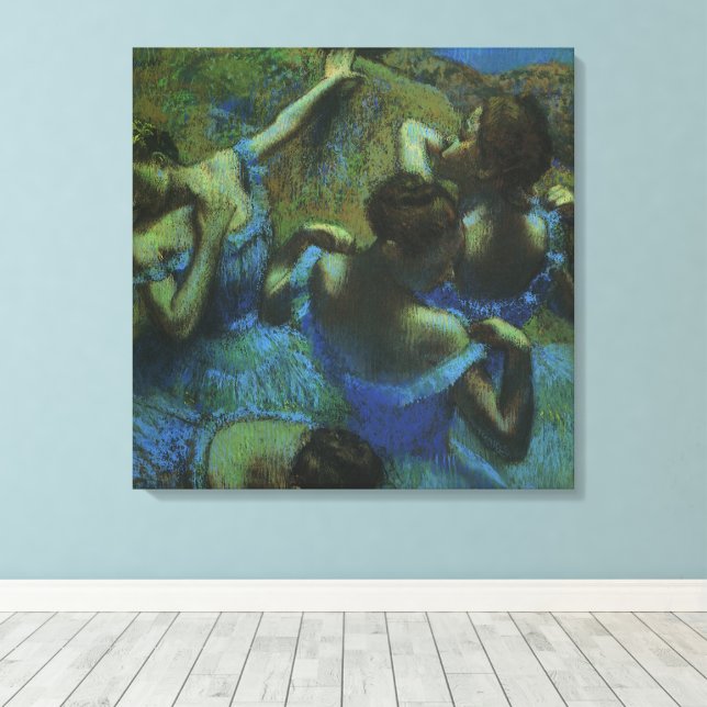 Toile Danseuses bleues par Edgar Degas, Impressionnisme  (Insitu (Plancher de Bois))