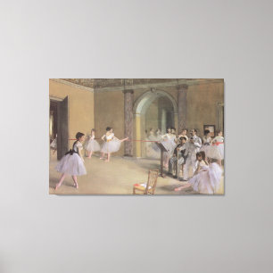 Toile Danseuses dans le Foyer de l'Opéra par Edgar Degas