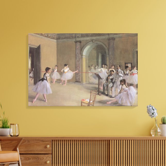 Toile Danseuses dans le Foyer de l'Opéra par Edgar Degas (Insitu(Salon))
