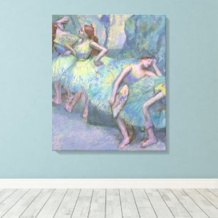 Toile Danseuses de ballet dans les coulisses d'Edgar Deg
