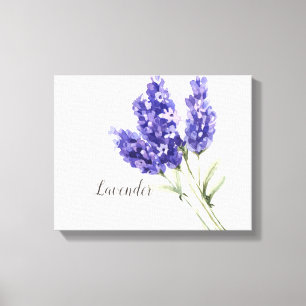 Toile d'aquarelle Lavender Flowers