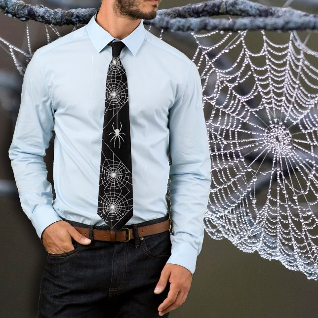 Toile d'araignée d'Halloween Cravate noire col (Créateur téléchargé)
