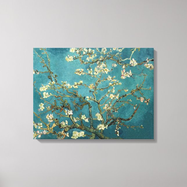 Toile d'arbre d'amande en fleurs Van Gogh (Recto)