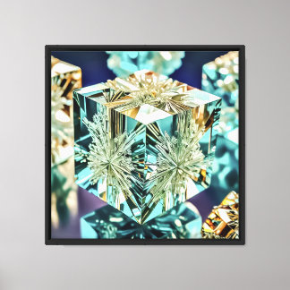 Toile d'art 16"x16" Ived Cube-3