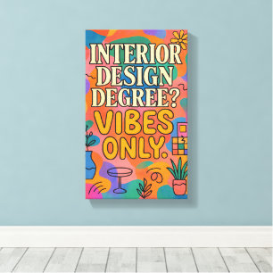 Toile d'art colorée tendance pour espaces créatifs