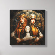 Toile d'art du zodiaque Gémeaux