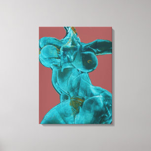 Toile d'art féminin en mouvement