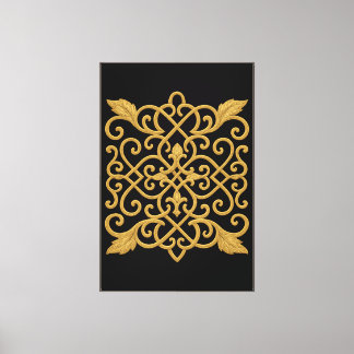 Toile d'art Motif doré de luxe Imprimer