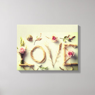 Toile d'art « Rose de l'amour »