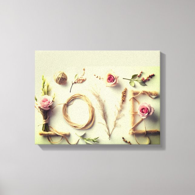 Toile d'art « Rose de l'amour » (Recto)