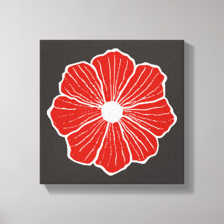Toile d'Art Rouge Orange