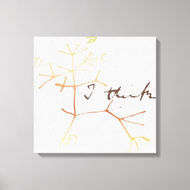 Toile Darwin, je pense à l'arbre de vie (Recto)