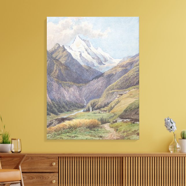 Toile Das Mölltal mit dem Großglockner - Carl Lafite (Insitu(Salon))