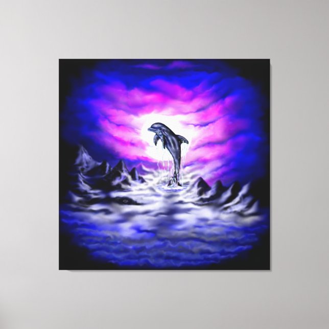 Toile Dauphin au clair de lune (Recto)