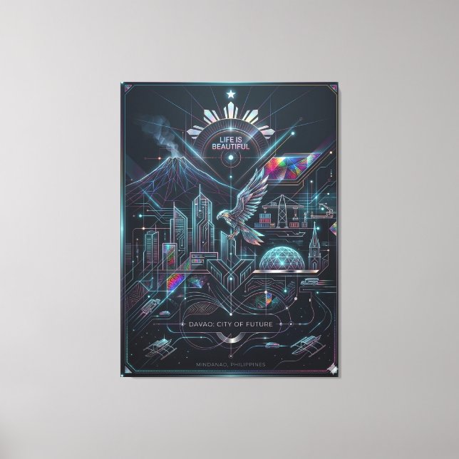 Toile Davao : Ville du futur (Recto)