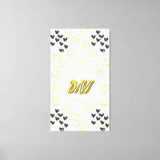 Toile Davi, nome pessoal de caligrafia desenhada à mão