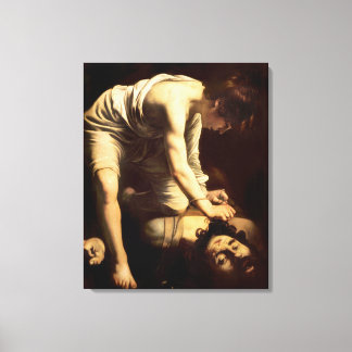 Toile David et Goliath - Caravaggio c.1610