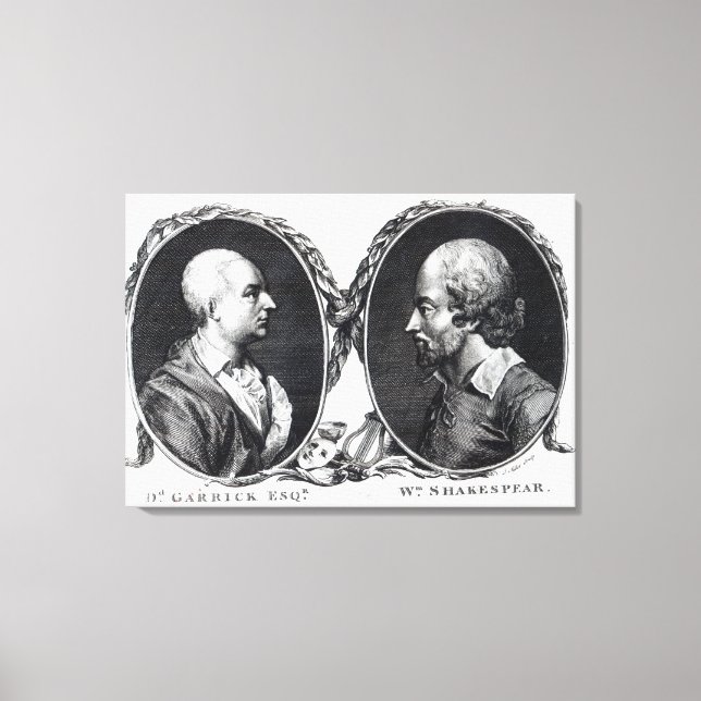 Toile David Garrick et Shakespeare (Recto)