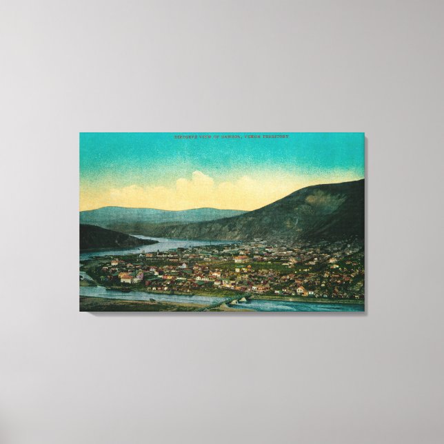 Toile Dawson (Alaska) Yukon Town View (Recto)