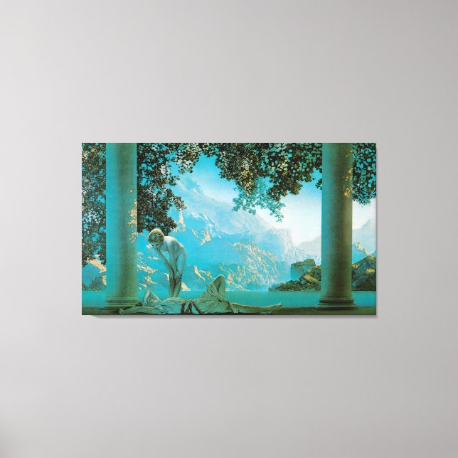 Toile Daybreak, 1922, Maxfield Parrish (Recto)