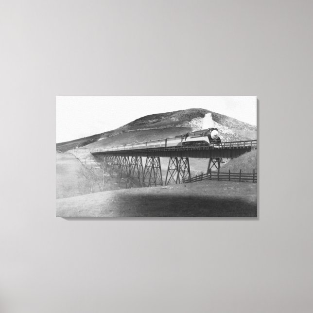 Toile Daylight Limited Railroad au-dessus de Tressel (Recto)