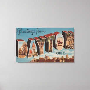 Toile Dayton, lettre ScenesDayton, OH d'OhioLarge
