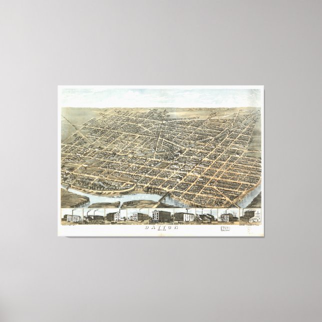 Toile Dayton (Ohio) (1870) (Recto)