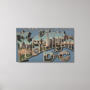 Toile DC de Washington - Grandes scènes de lettre