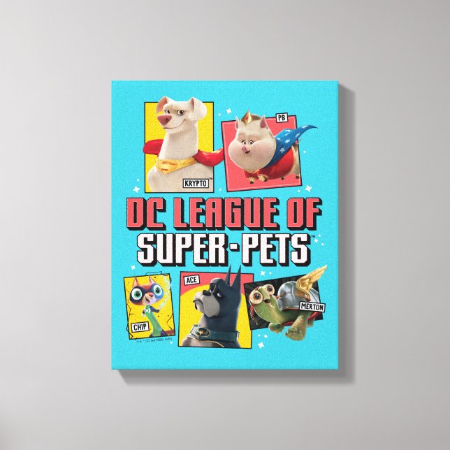 Toile DC League of Super-Pets Character Panels (Recto)