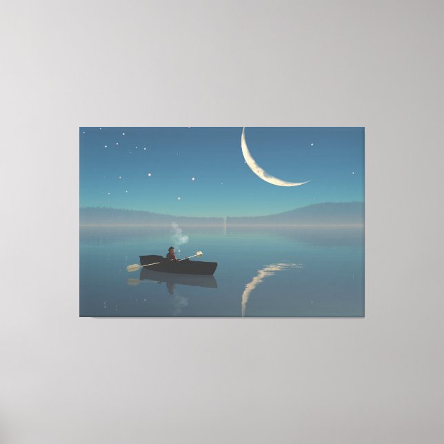 Toile de 60"x40" avec l'image "Paisible" (Recto)