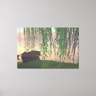 Toile de 60"x40" avec l'image "Sous les saules"