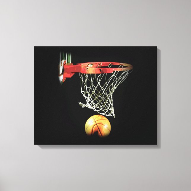 Toile de basket-ball enroulée (Recto)