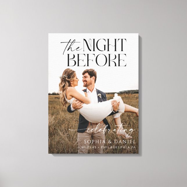 Toile de cadre la veille du dîner de répétition (Recto)