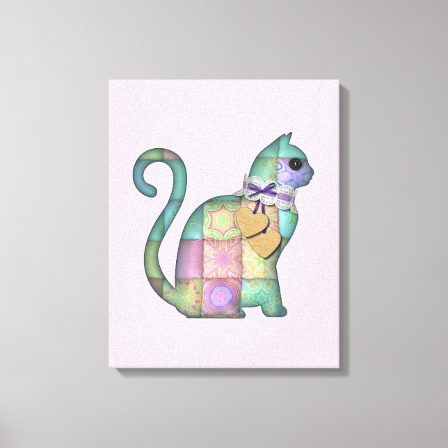 toile de chat patchwork (Recto)