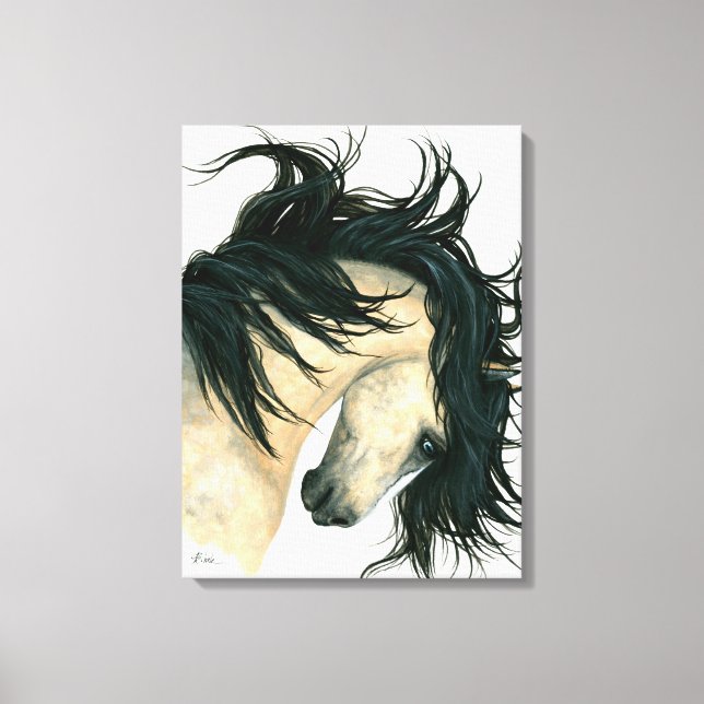 Toile de Cheval Majestic en peau de peau de rebut  (Recto)