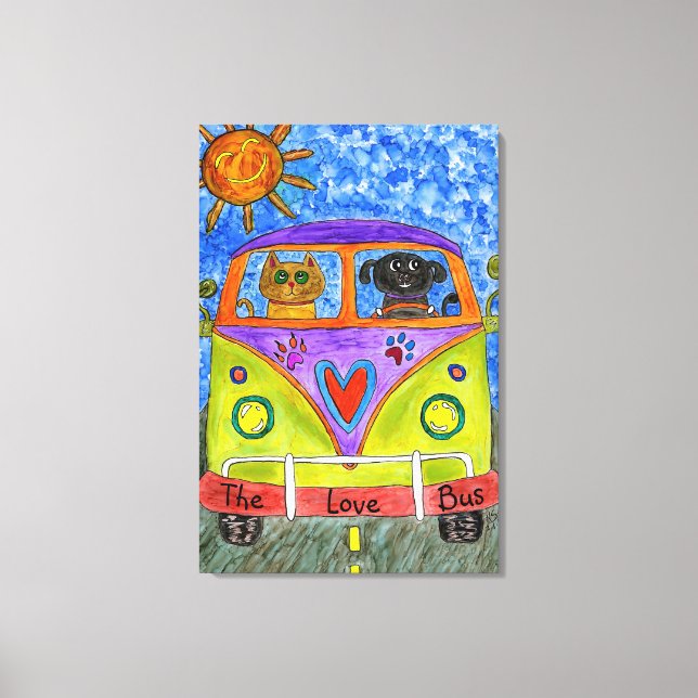 Toile de chien et chat 24 po x 36 po (Recto)