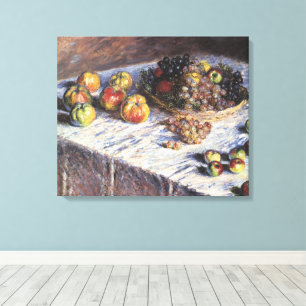 Toile De Claude Monet toujours la vie avec des pommes et