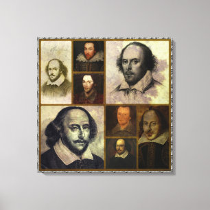 Toile de collage Shakespeare Emballée Impression