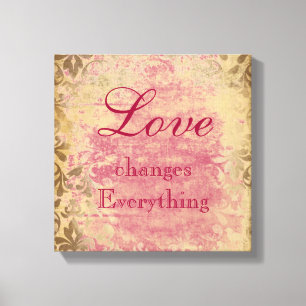 Toile de devis d'amour vintage Imprimer