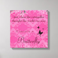 Toile de devis de papillon vintage