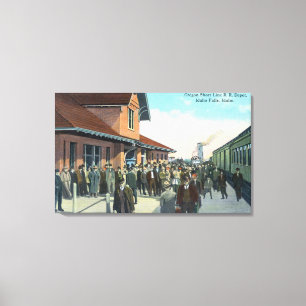 Toile De-Embarquement de passagers de train