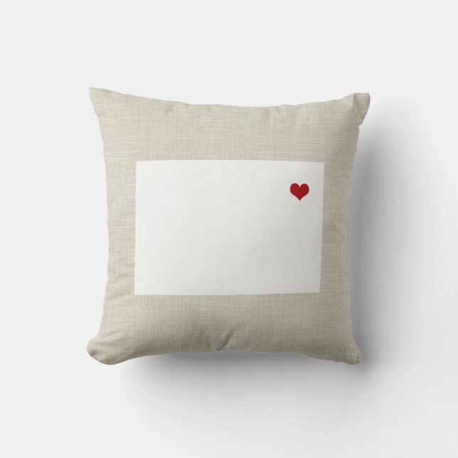 Toile de Faux de coussin d'état du Colorado (Recto)