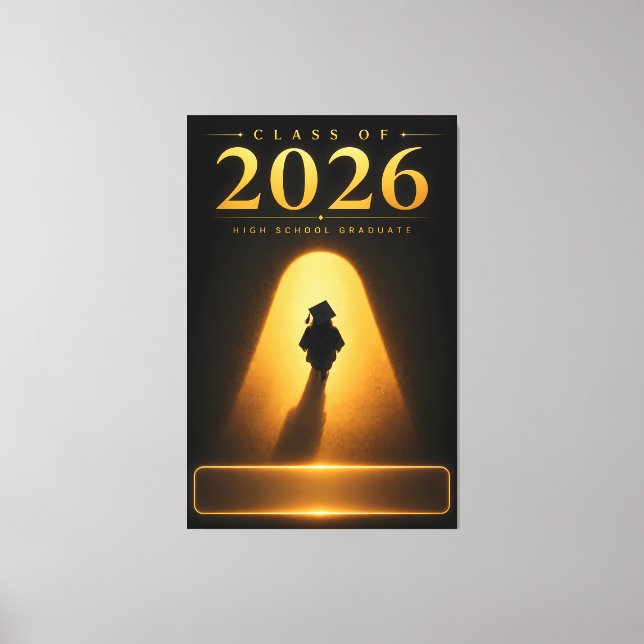 Toile de finissants de la promotion 2026 avec nom  (Recto)