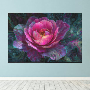 Toile de fleurs abstraites – Décoration murale de