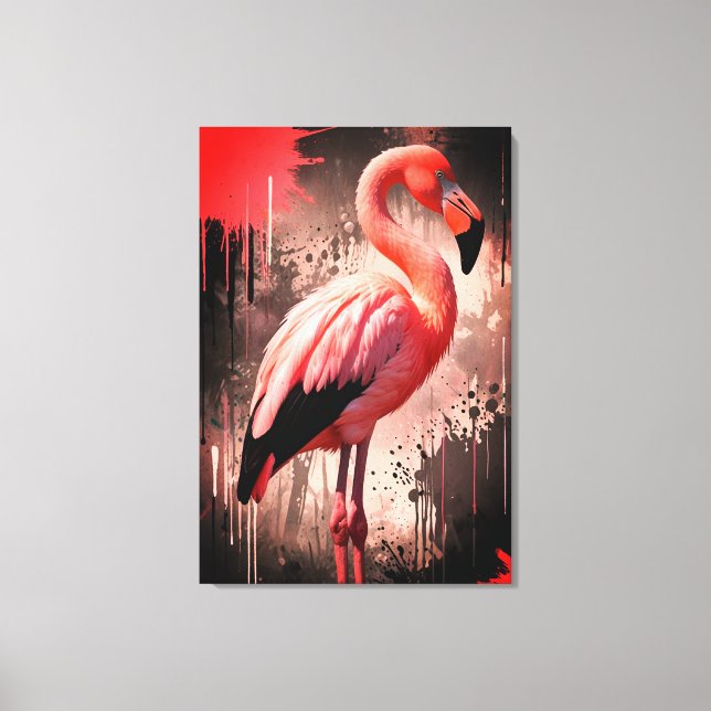 Toile de fond de flamant rose (Recto)