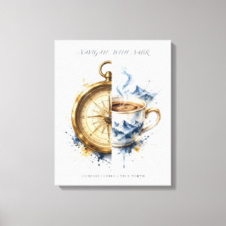 Toile de fond de montagne Compass Coffee