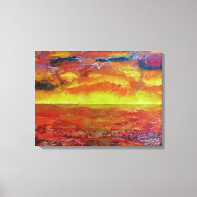 Toile de fond de paysage de coucher de soleil (Recto)