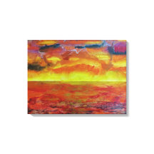 Toile de fond de paysage de coucher de soleil