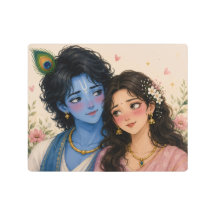 Toile de fond romantique Radha Krishna