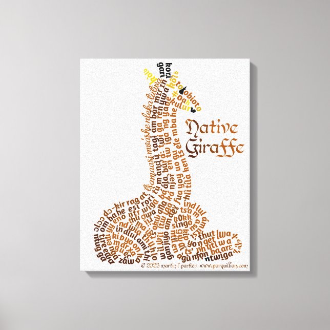 Toile de Giraffe native (Recto)